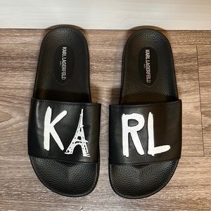 Karl Lagerfeld Flip Flops Slides Size 7